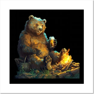 Grizzly Bear Hunting Skills Posters and Art